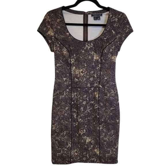 Peruvian Connection Dress Sheath Cap Sleeves Cotton Career Comfort US Size 2 - Picture 2 of 10